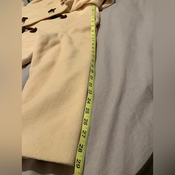 Talbots 100 % wool cream duffle coat size 16 - Picture 10 of 13